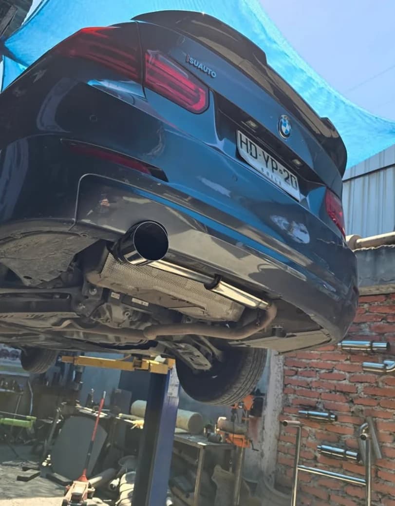 BMW Serie 3 en el alza con salida simple inoxidable